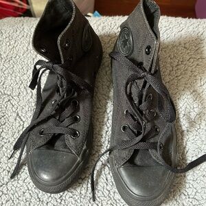 Black converse all star high tops